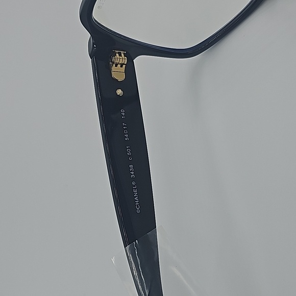 CHANEL EYEGLASSES Black  Ref.3438 C501 FRAMES 54-17-140 RX Blue light - Picture 16 of 16